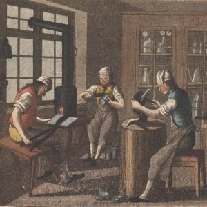Ein Zinngiesseratelier um 1820